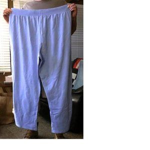 4X JUST MY SIZE LADIES BLUE COTTON PANTS 26W-28W